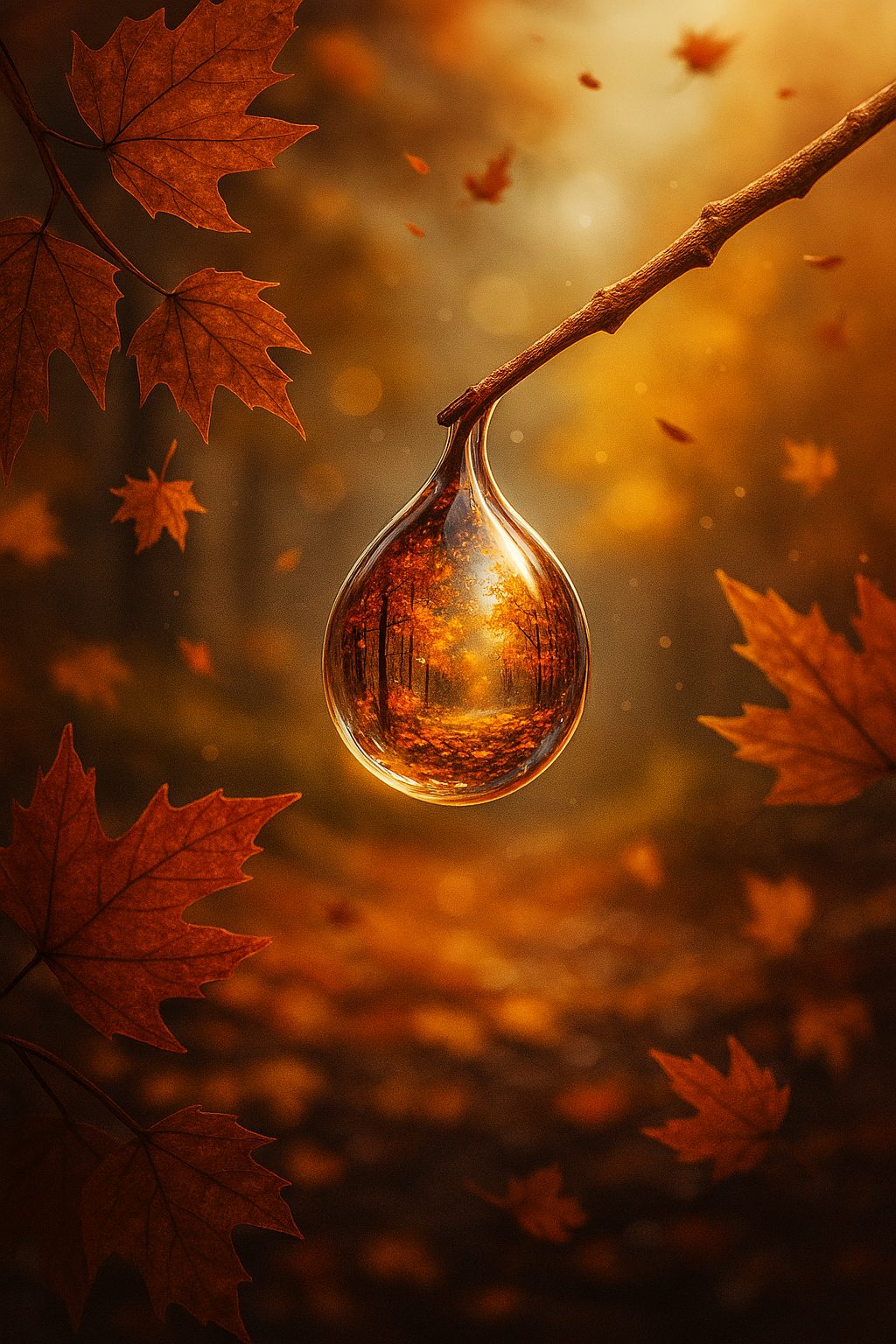 Végh Éva Ive: Őszi áldás című vers illusztrációja a Múzsák Könyvtárában