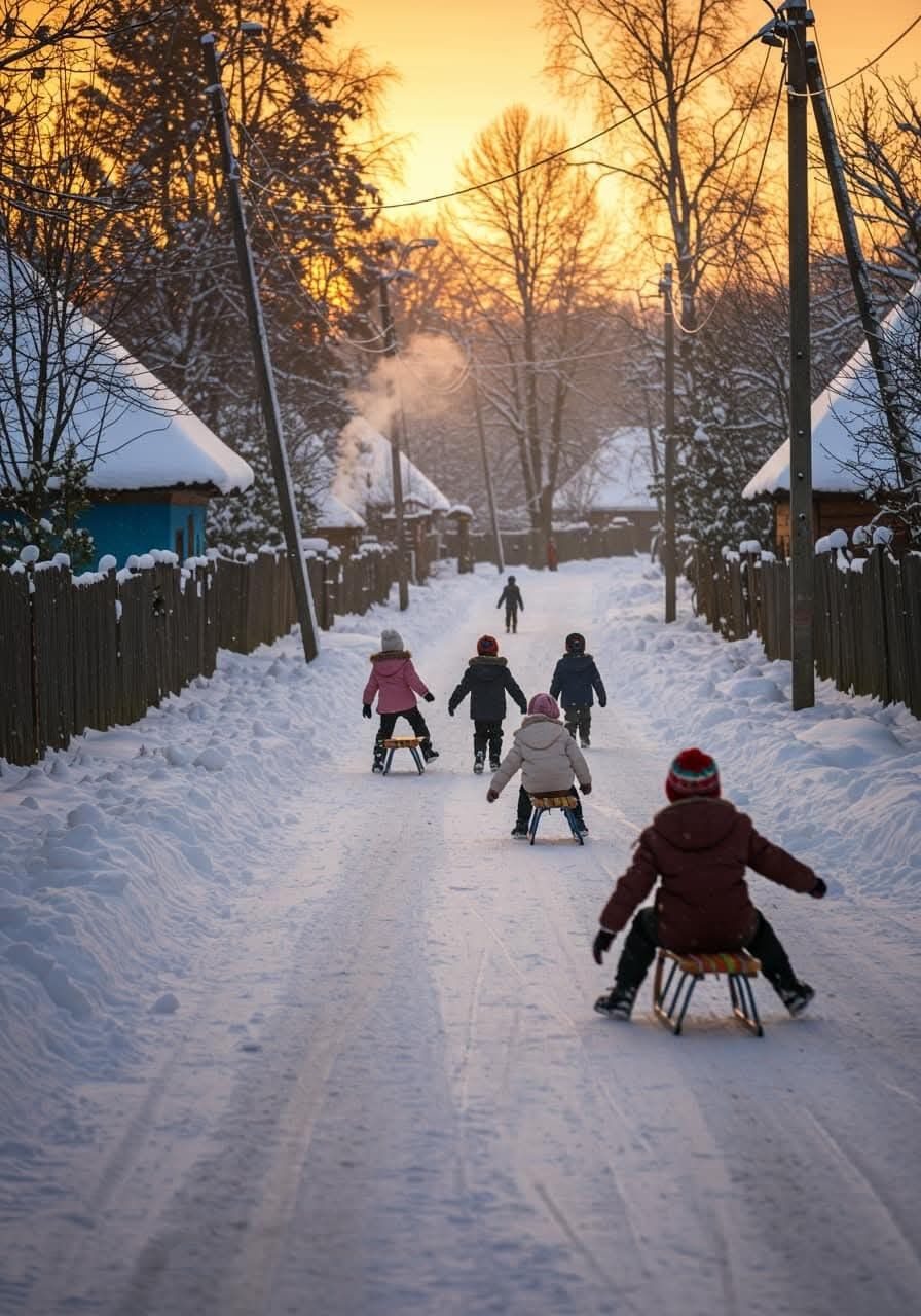 Márkus Katalin/Kata/: Régi telek varázsa című vers illusztrációja a Múzsák Könyvtárában