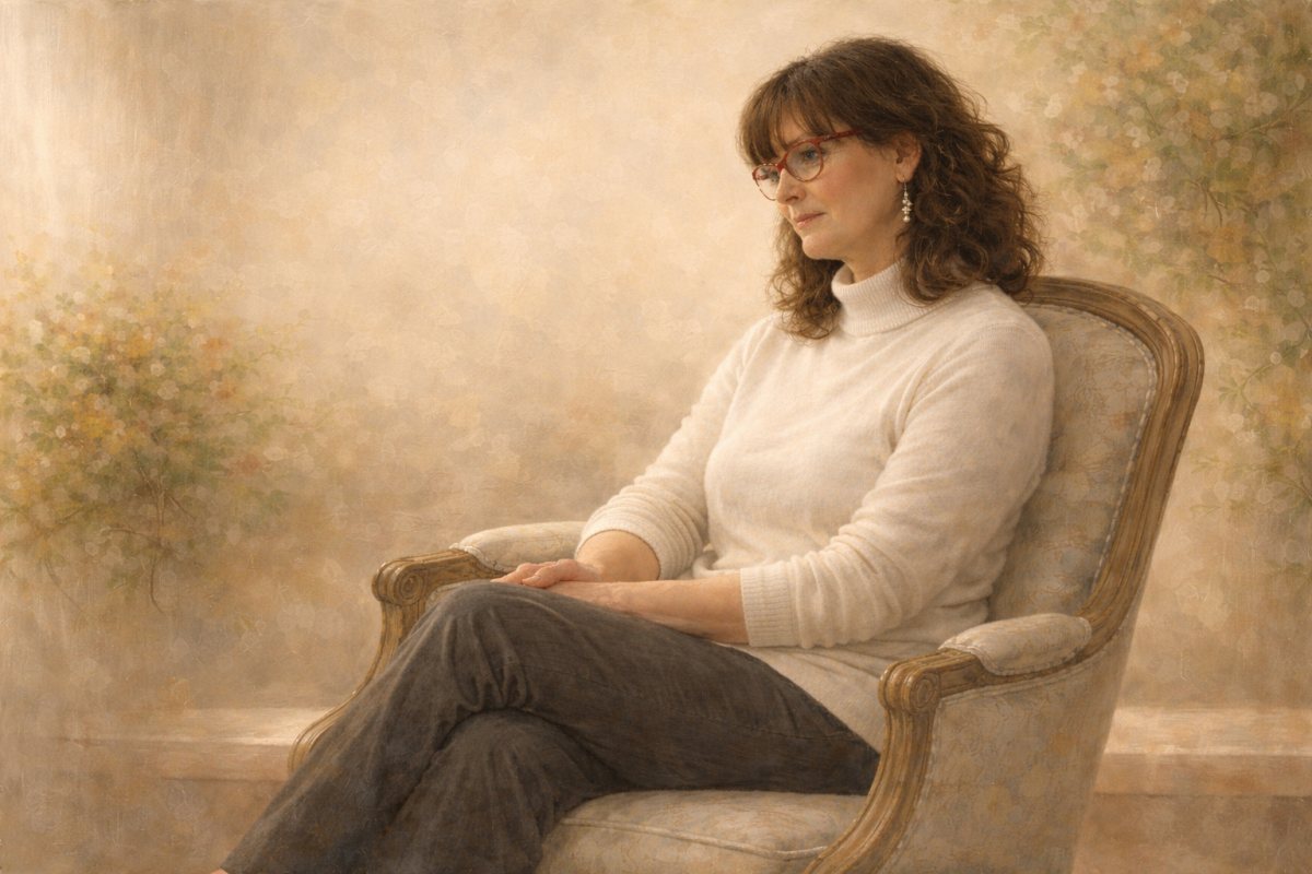 Aurora Amelia Joplin: Belső könnyek című vers illusztrációja a Múzsák Könyvtárában