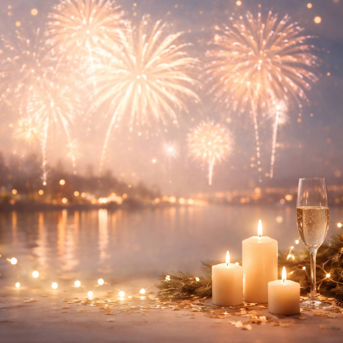 Lágy tűzijáték újévkor – meghitt, reményteli hangulatú újévi köszöntő versekhez